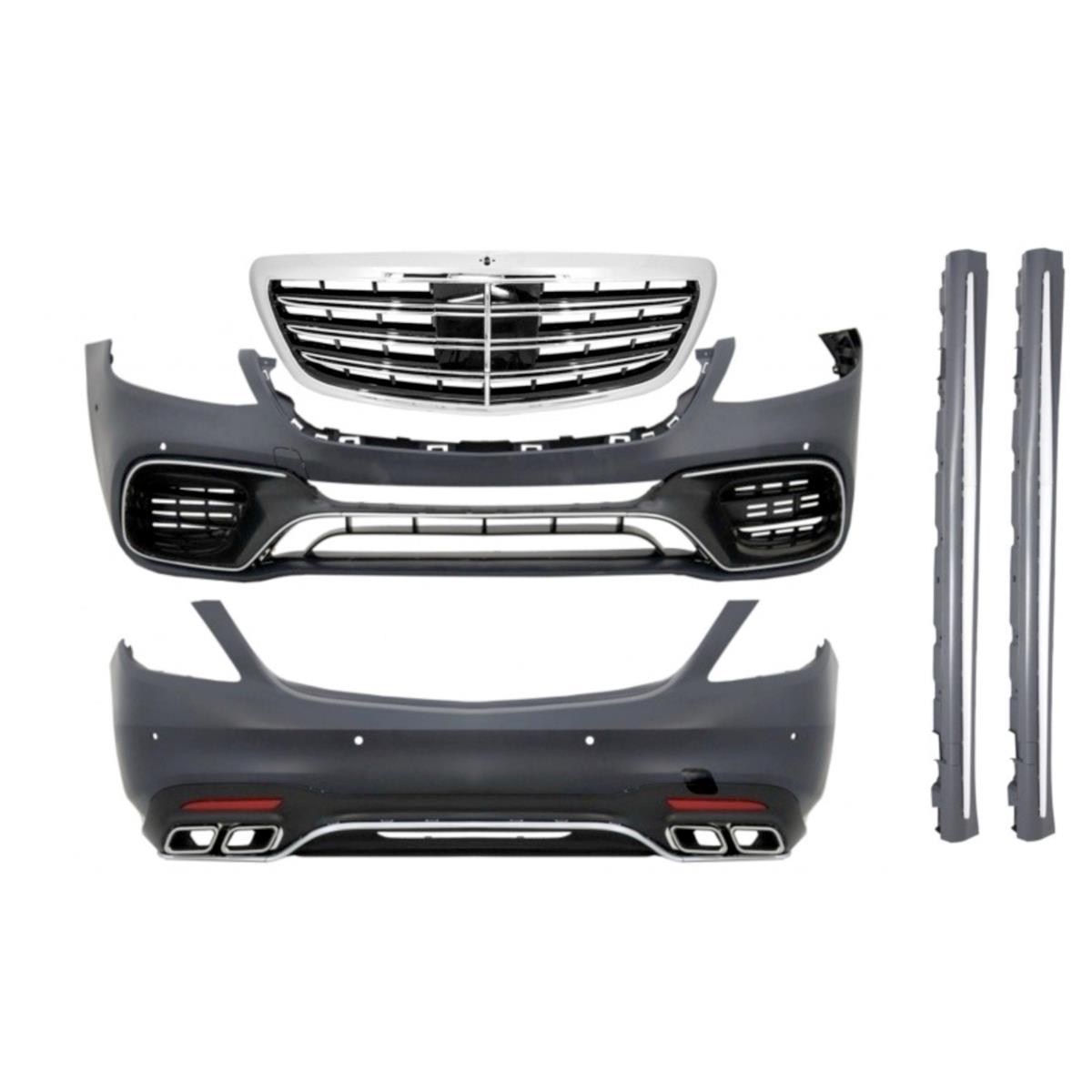  Mercedes  S Class  W222 LCI    ( 2017-2020) S63 AMG style Body Kit , , , 