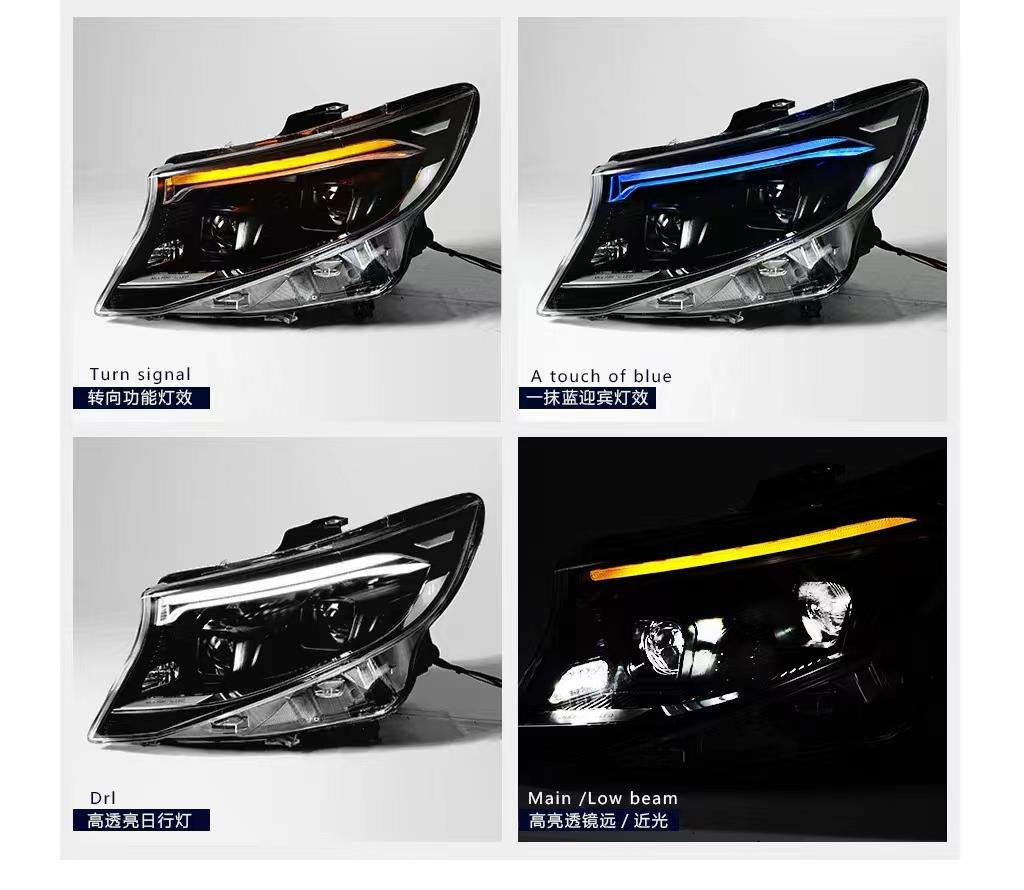 Mercedes Vito V Class New 2024 Style LED Headlight , , , 