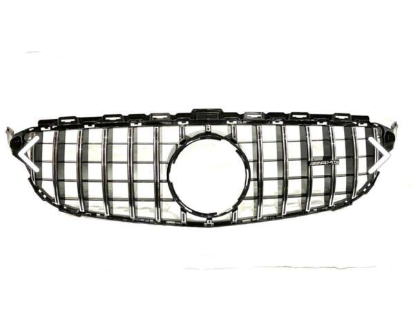 Mercedes Benz C Class W205 (2014-2018)  Real AMG Style GTR Grille , , , 